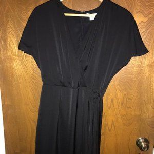 Bar III Women's Size Small Deep Black Wrap Dress